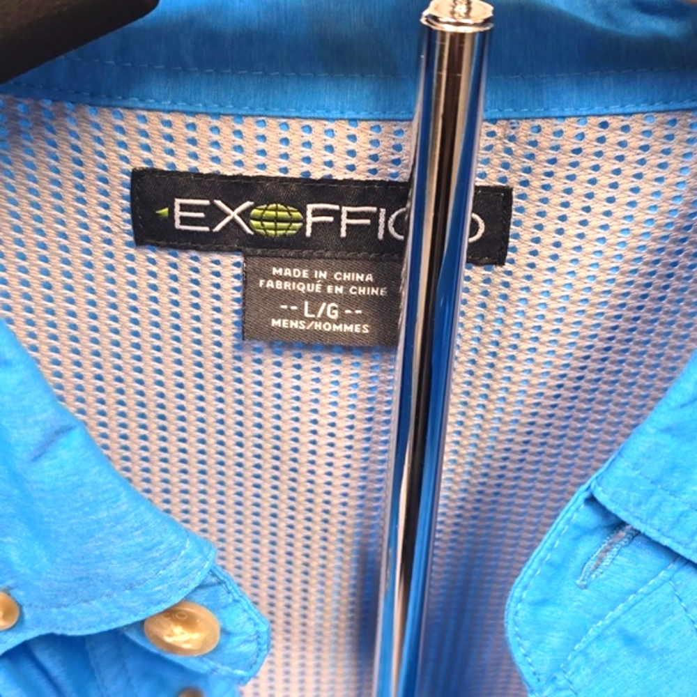 Exofficio Men's Vented Fishing/Hiking Shirt, Size LG. - Picture 2 of 10